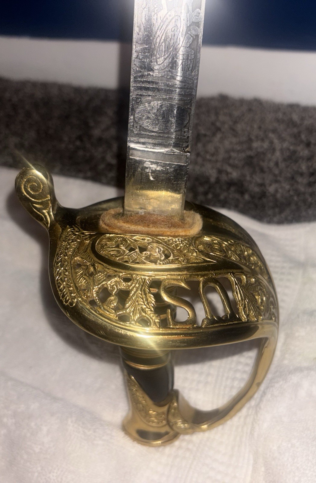 A High Quality Reproduced Model 1850 Staff & Field Officer Sword w/ Scabbard