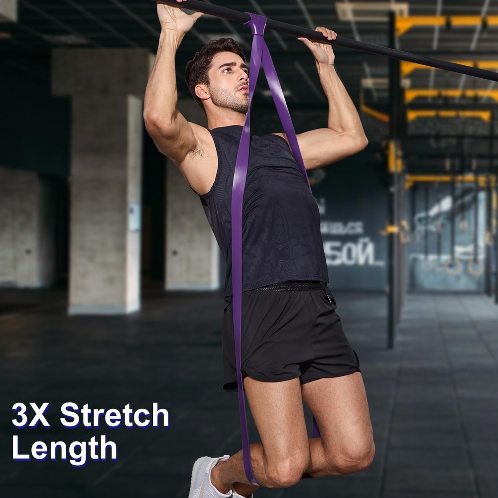 Pull Up Assistance Bands Set 5 LBS - 90 LBS, Long Resistance Bands for Pull U...