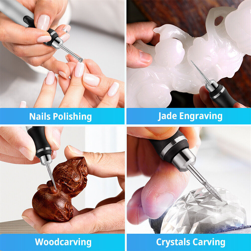 Cordless Electric Mini Drill Grinder Engraving Pen Variable Speed Rotary Tool