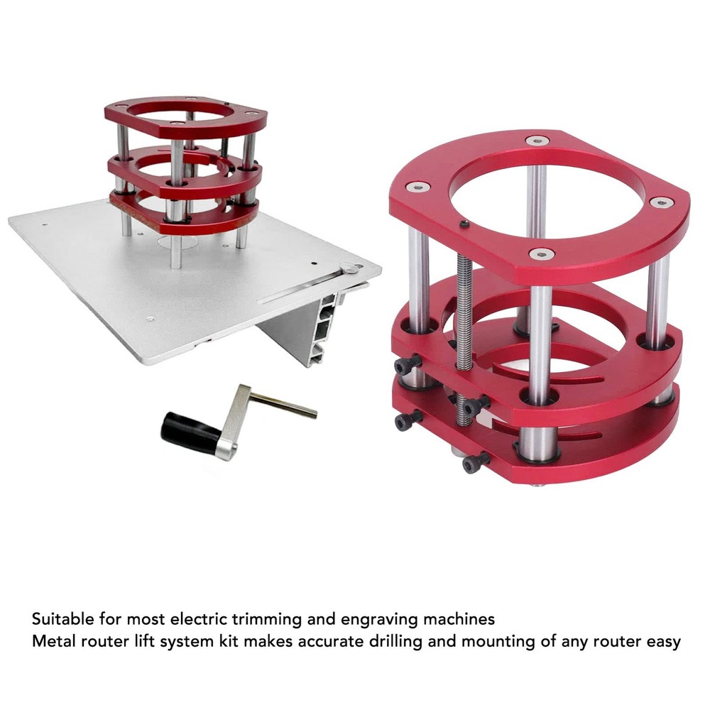 Router System Full Installation Set Aluminum Woodworking Insert Base Plate fo...