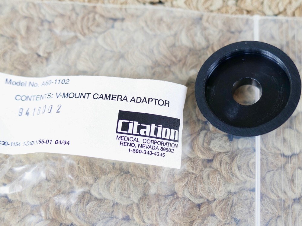 C-mount camera coupler - Citation Delta Scope, 3 adapters V-mount Stryker Baxter
