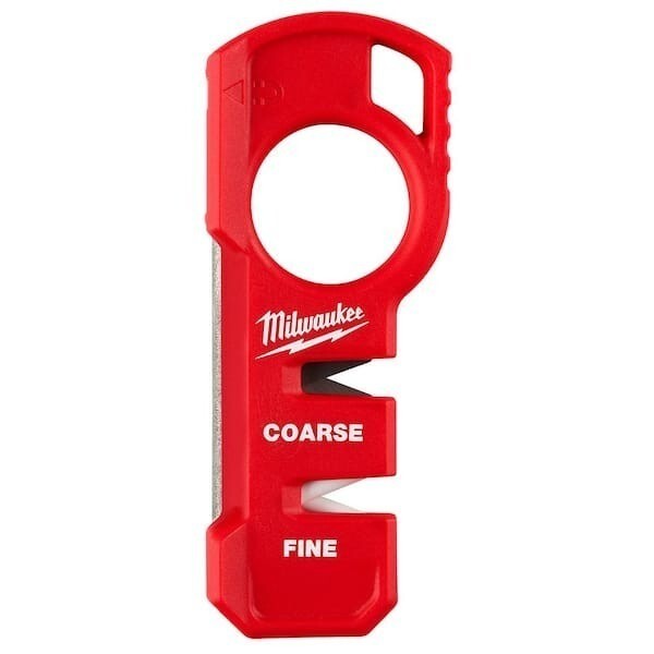 Milwaukee Compact Jobsite Handheld Knife Sharpener Large Finger Loop Secure Grip