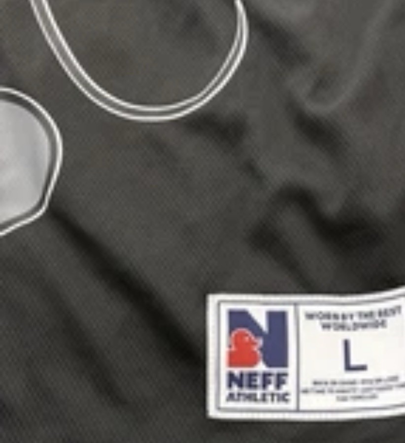 Mickey Mouse Football Jersey Mens Large Neff Disney Jersey Black White Grumpy