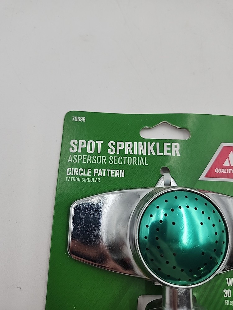 Ace Zinc Elevated Base Spot Sprinkler 700 sq ft, Circle Pattern, Small Coverage