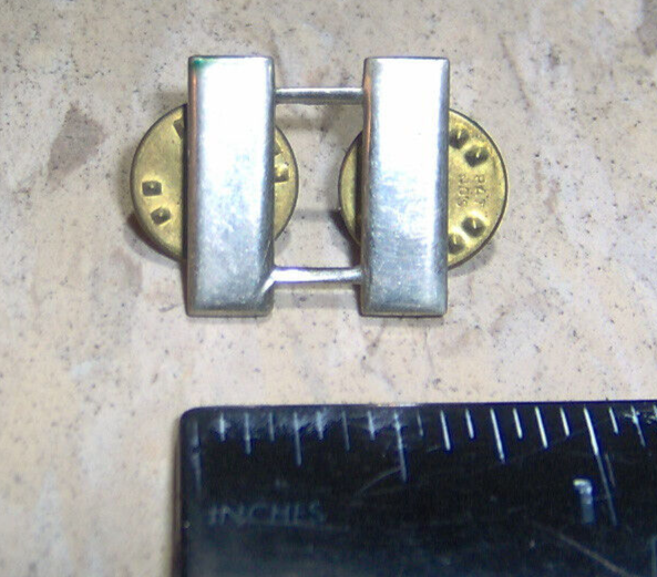 Collar Bar Pin WW2 silver genuine