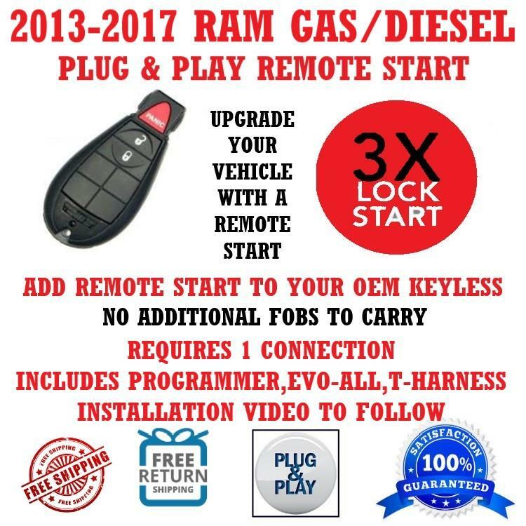 Plug and Play Remote Start for 2013 RAM 3500