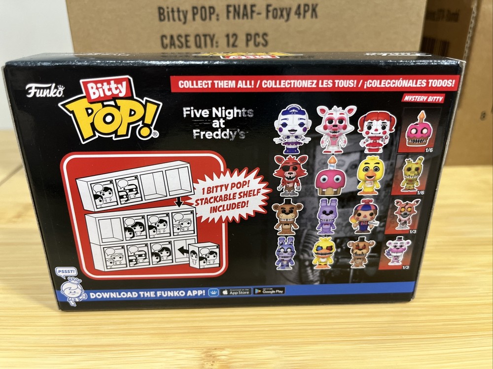 Funko Bitty Pop! FNAF Foxy Cupcake Chica 4-Pack Mini Figurine