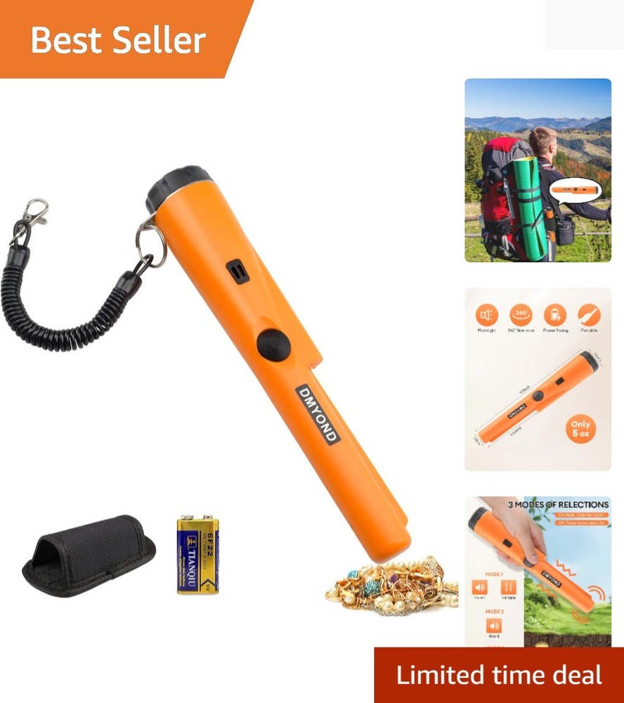 Metal Detector Pinpointer - Professional Waterproof Handheld Pin Pointer Wand...