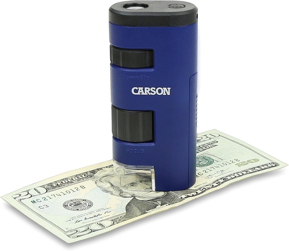 Lightweight 20-60x Pocket Microscope with Built-In LED - Engage Young Scientists