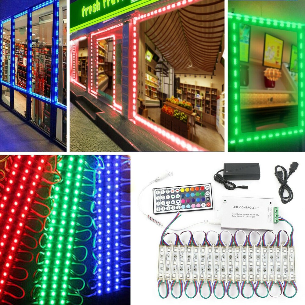 40Pcs 20FT Storefront LED Light for Business Signs Window Module Lights (2 Pack)