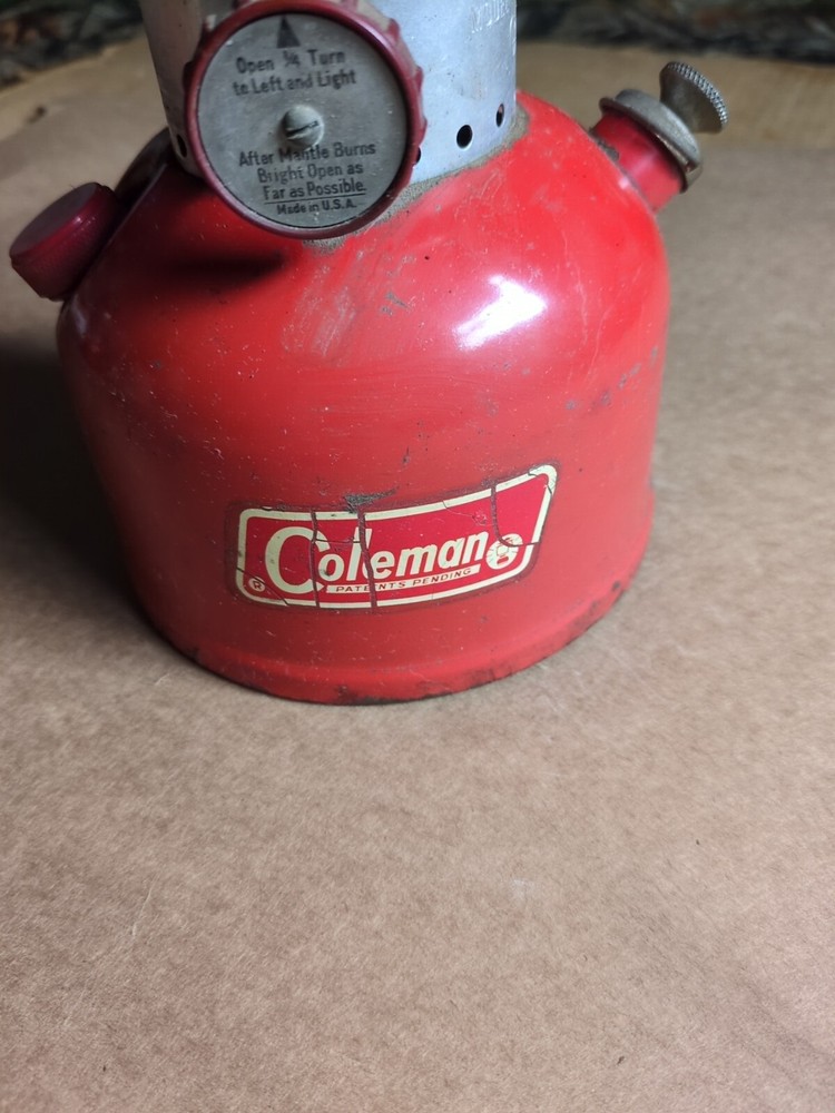 Vintage Red Coleman Camping Lantern Model 200A 1968