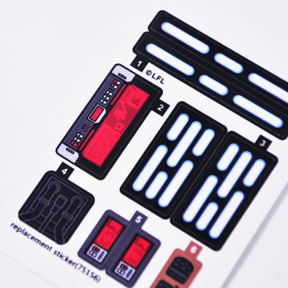 CUSTOM sticker for set 75156 Precut sticker