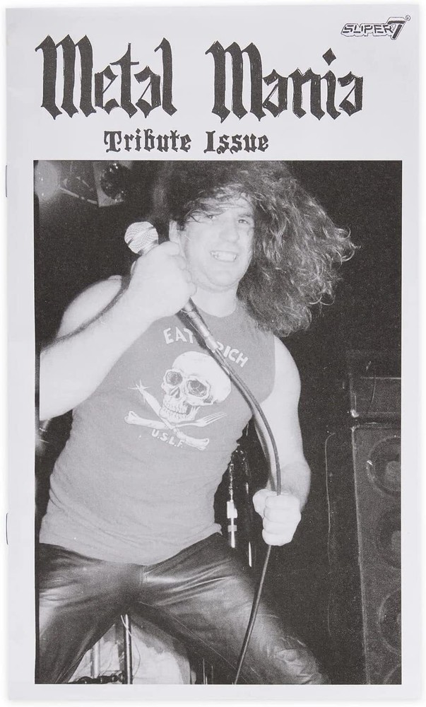 Super7 Paul Baloff Reaction Figure 3.75" Metal Mania Fanzine Bundle