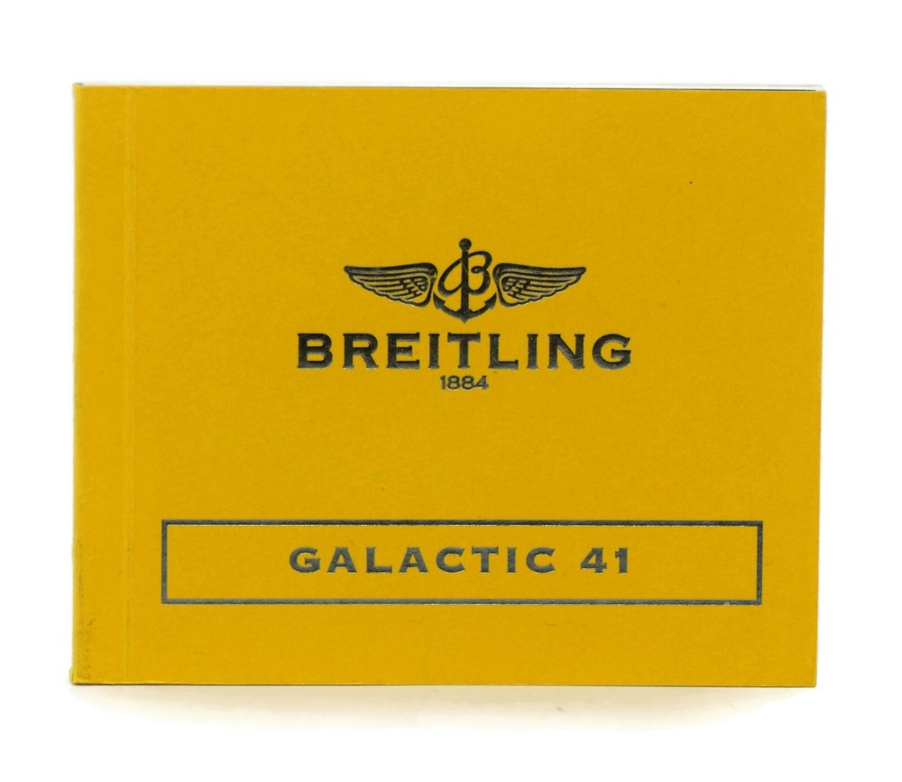 Breitling Galactic 41 Booklet Manual