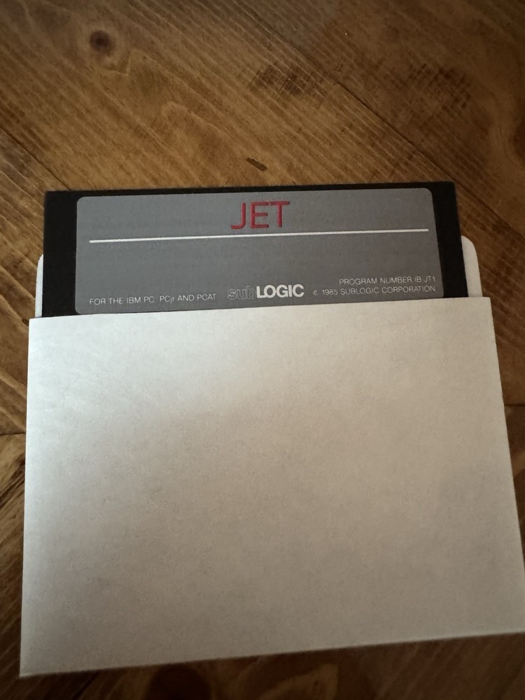 JET IBM PC Disk And Manual