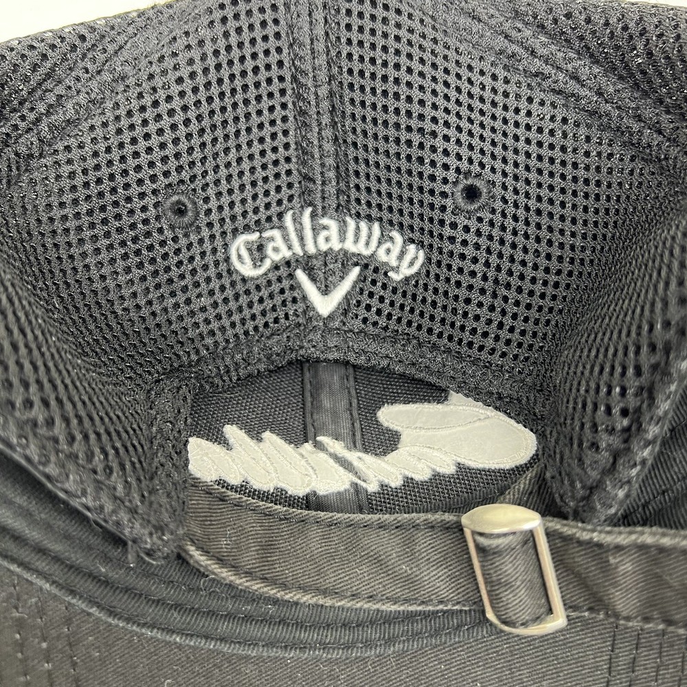 Callaway Cadillac Golf Hat Black Mesh Strapback Cap