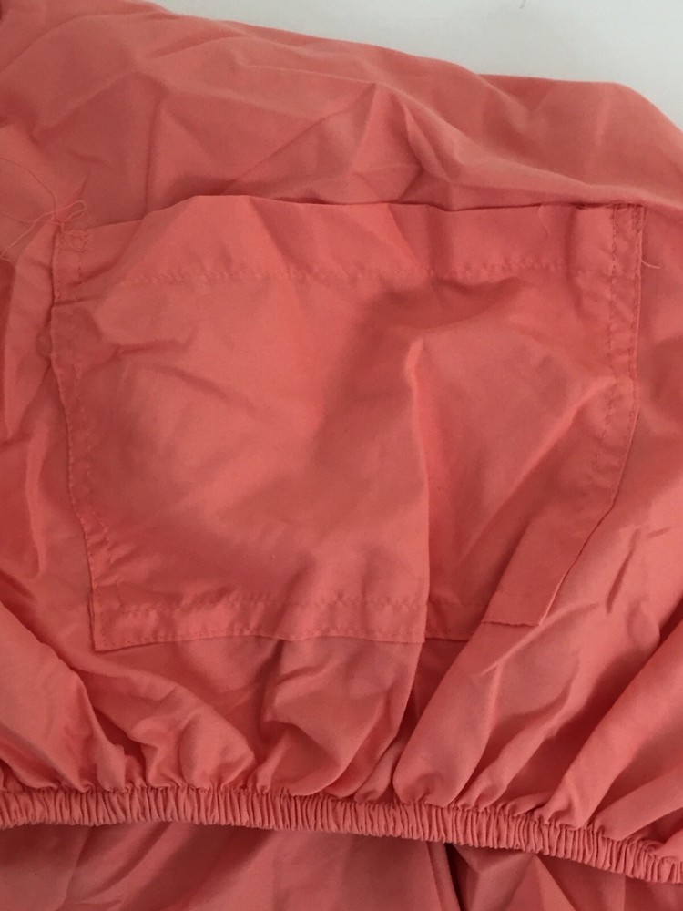 Room Essentials Sheet Fitted Twin Orange Polyester Fully Elasticized 2 Pockets