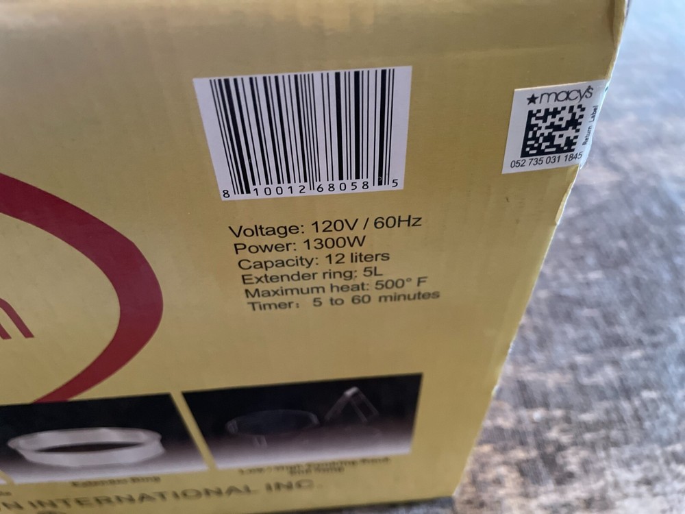 SPT Digital Turbo Oven with Extender Ring and 6 Pre Programmed Settings - Macy's