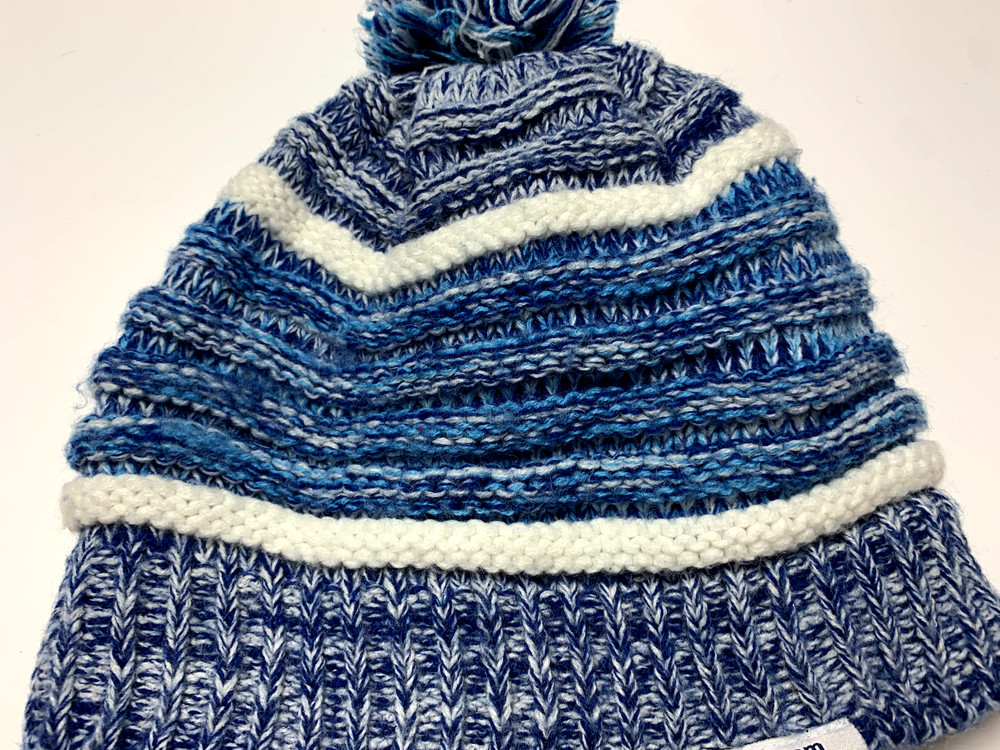 Swisscom Pom Pom Winter Beanie Blue Hat