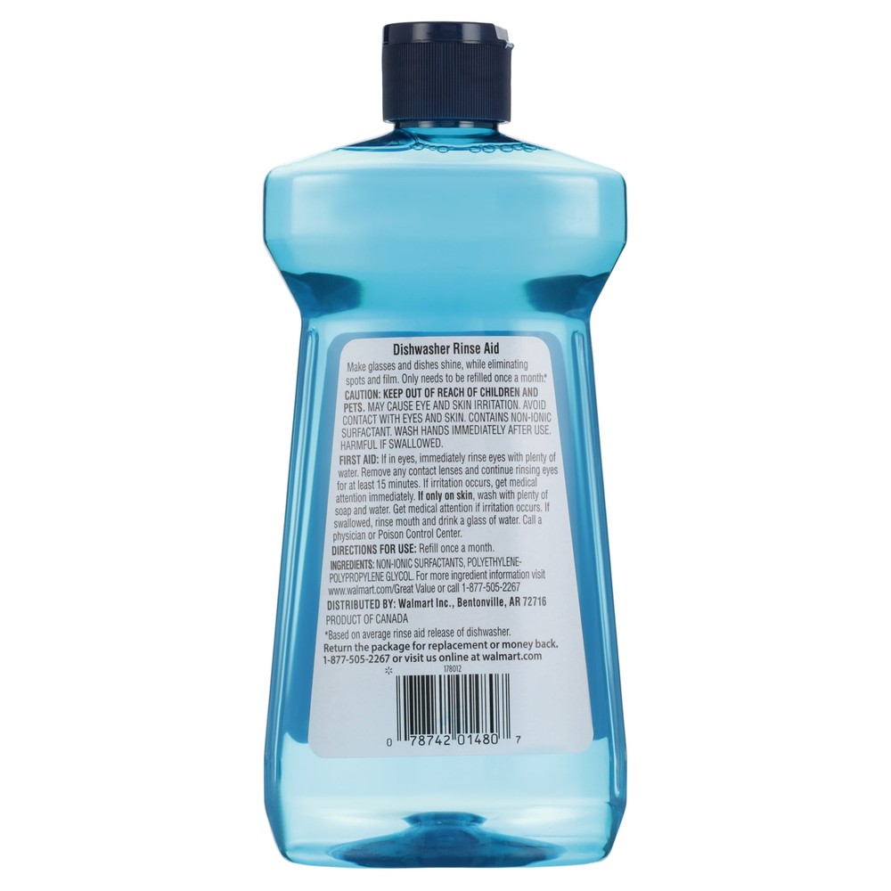 Liquid Rinse Agent, Unscented Scent, 16 Fluid Ounce, 1 Count