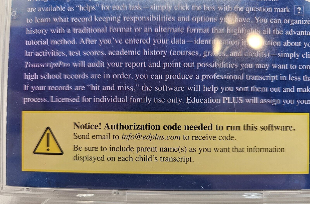 TranscriptPro Home School Transcript Generator CD-ROM Cannon Education Plus