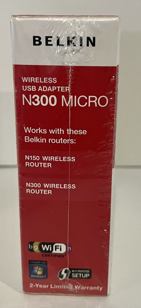 Belkin Wireless USB Adapter N300 Micro Model F7D2102