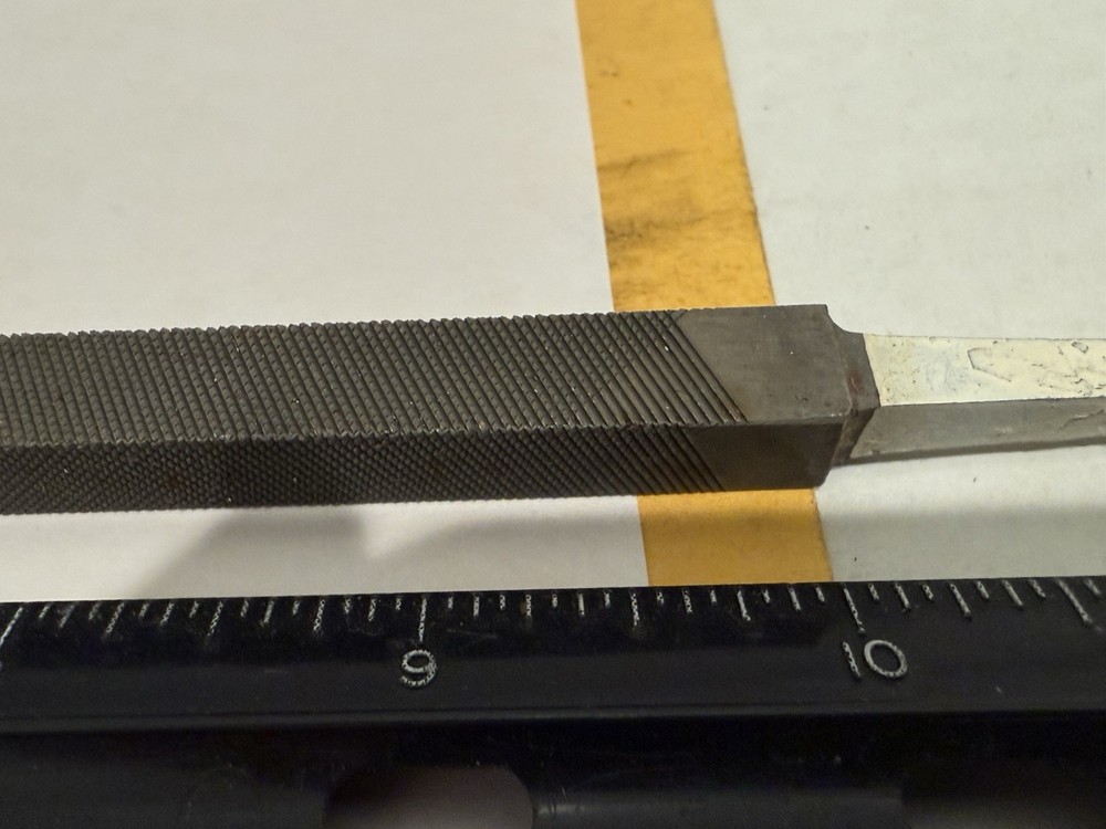 New Heller 10” Square Second Cut File, 3/8" Square