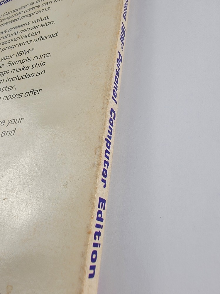 Original Vintage Practical Basic Programs IBM Edition By Lon Poole