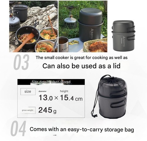 SOTO SOD-510 Aluminum Cooker Cook Pot Set M