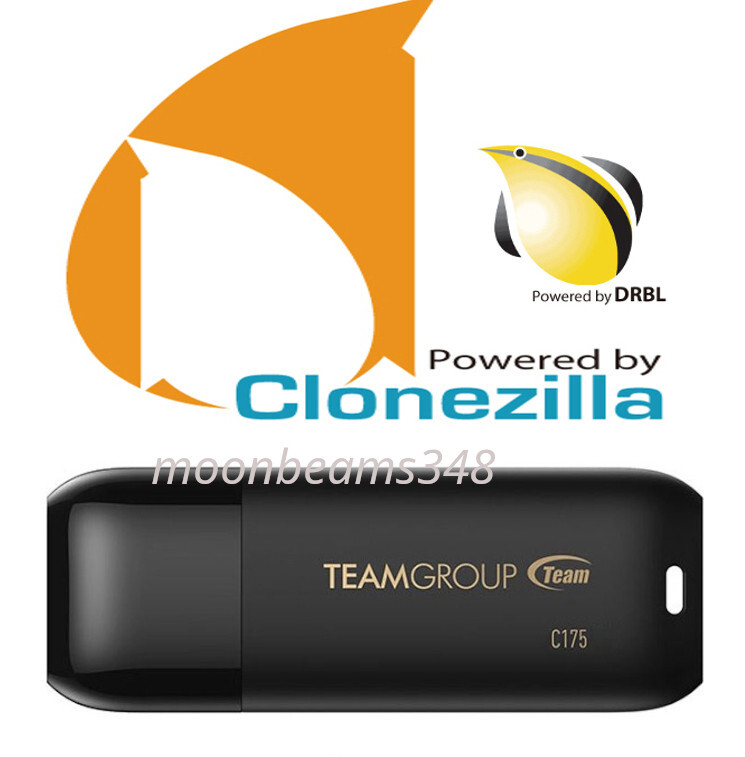 Clonezilla 32 Gb Usb 64 Bt Live Linux Imaging Backup Copy Restore Clone Bootable