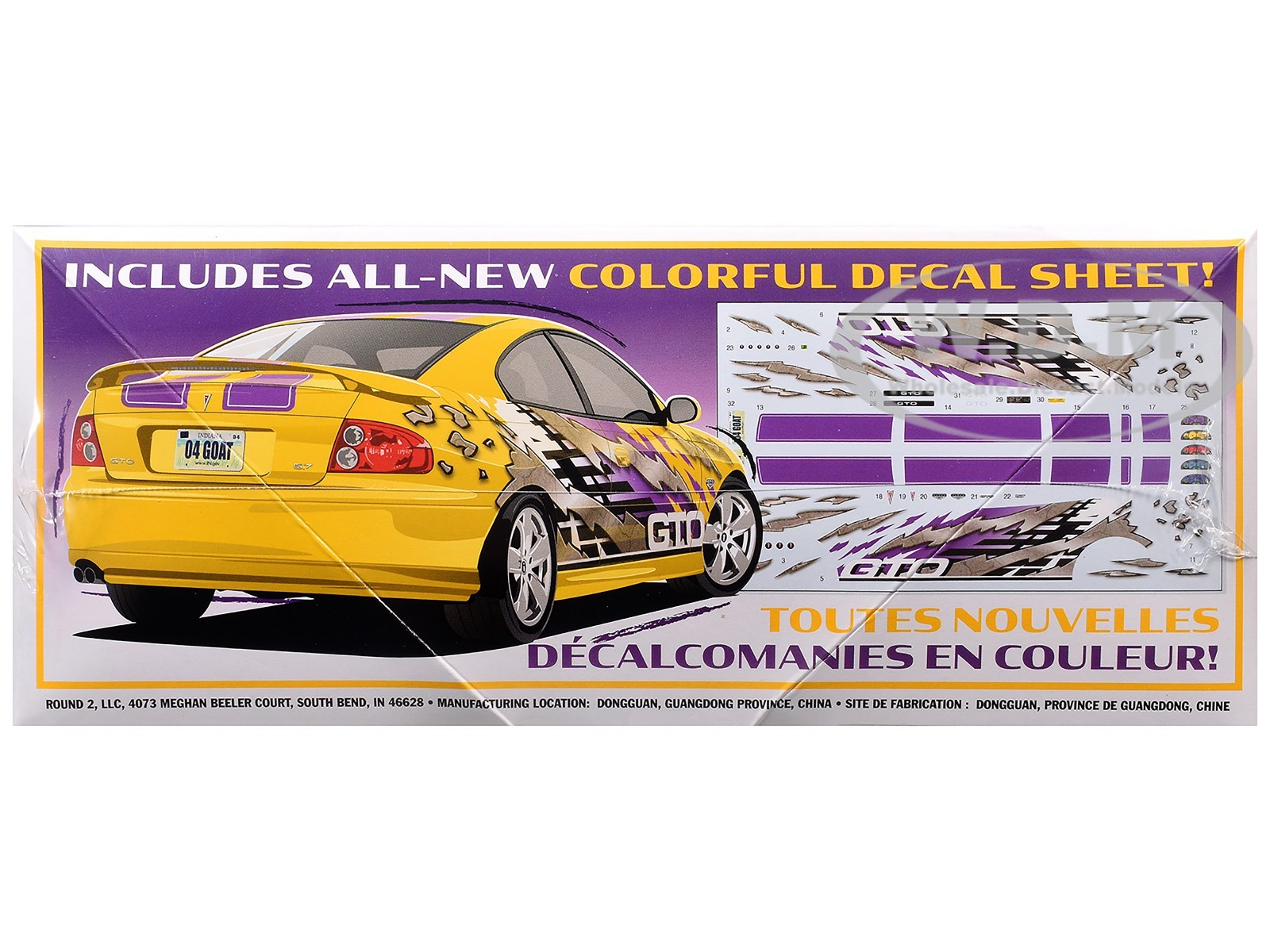 SKILL 2 MODEL KIT 2004 PONTIAC GTO 1/25 SCALE MODEL CAR BY AMT AMT1548 M