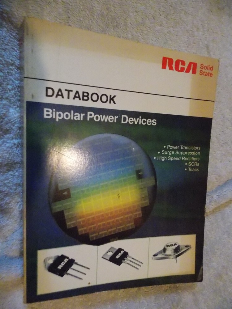 RCA Solid state DATABOOK Bipolar Power Devices Transistors Rectifiers Data BOOK