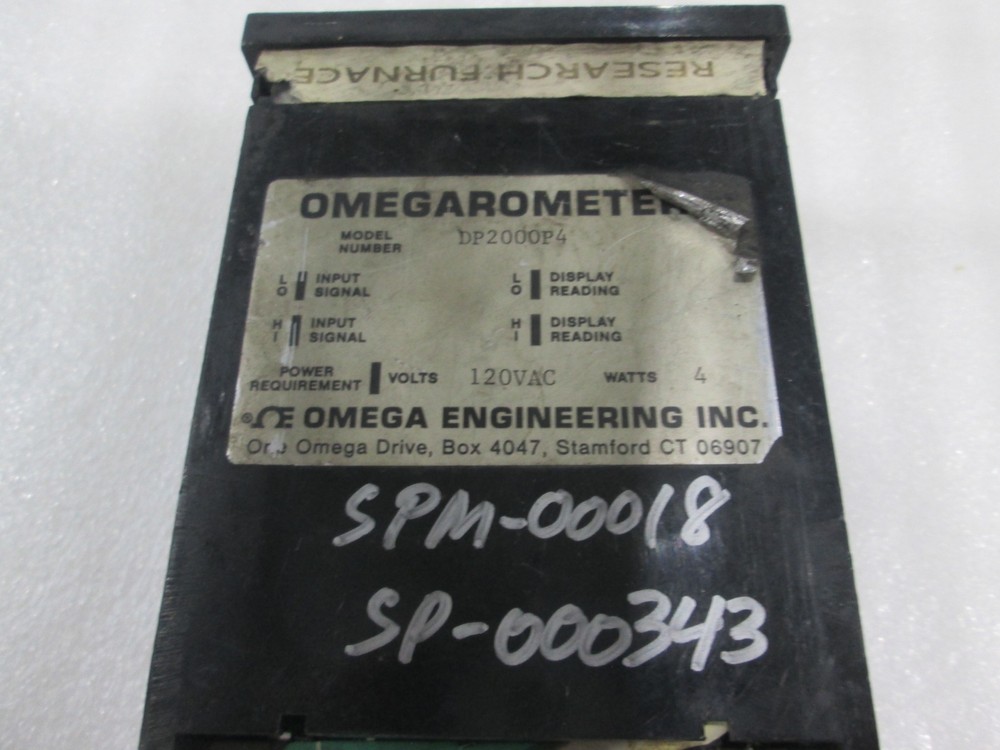 Omega, DP2000, Panel Meter, Used