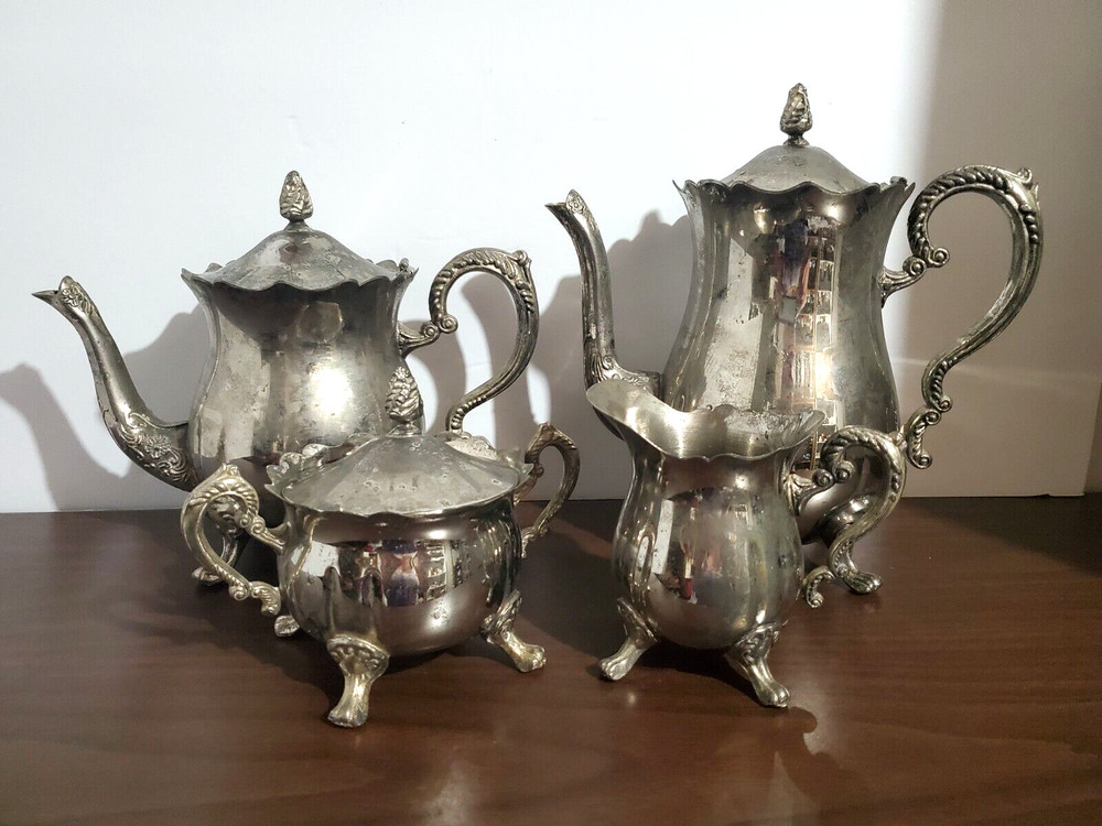 SUGAR & CREAMER Silver Plated LISTING IS SUGAR & CREAMER ONLY Complete Set Avail