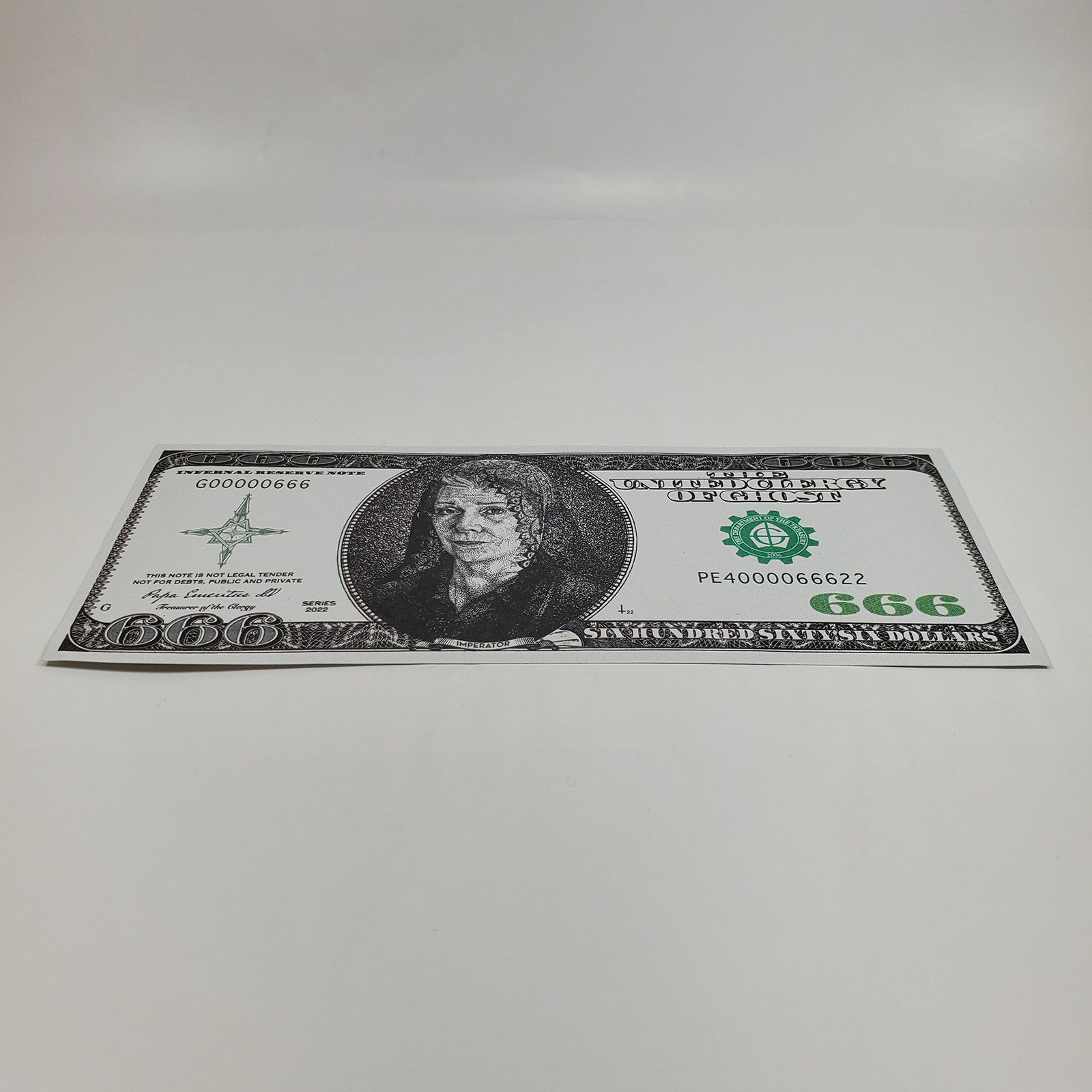 Ghost Band 2022 Imperatour Mummy Dust Bucks $666 Dollar Bill Infernal Reserve