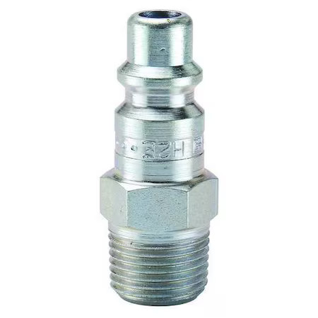 Parker H2c Coupler Plug, Steel, Mnpt, 1/4 In. Pipe