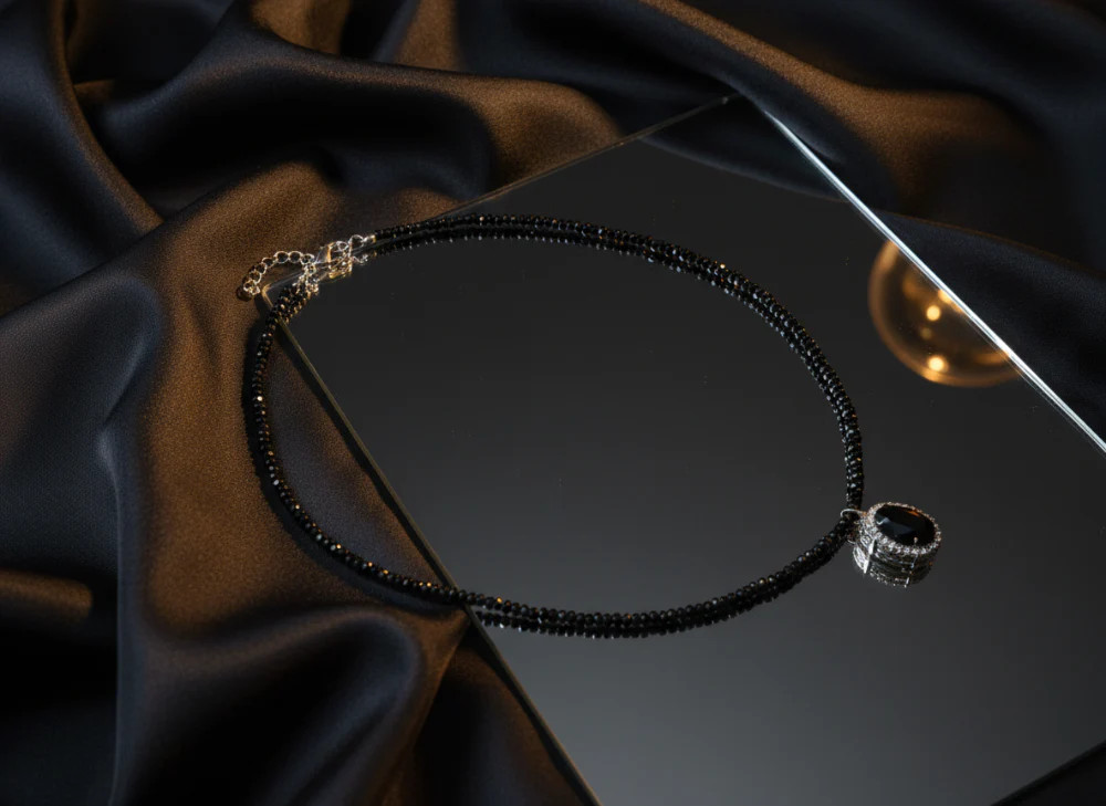 Black Royale Stone Necklace