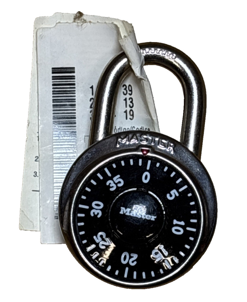 1D573 Master Center Dial Combination Padlock 3/4" Shackle Height