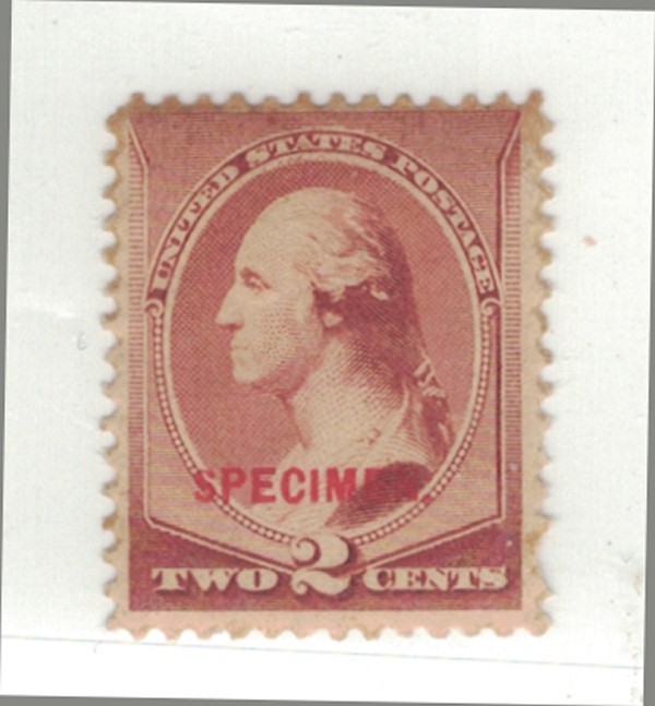 Sc# 210 Two Cent Washington Specimen Overprint MH