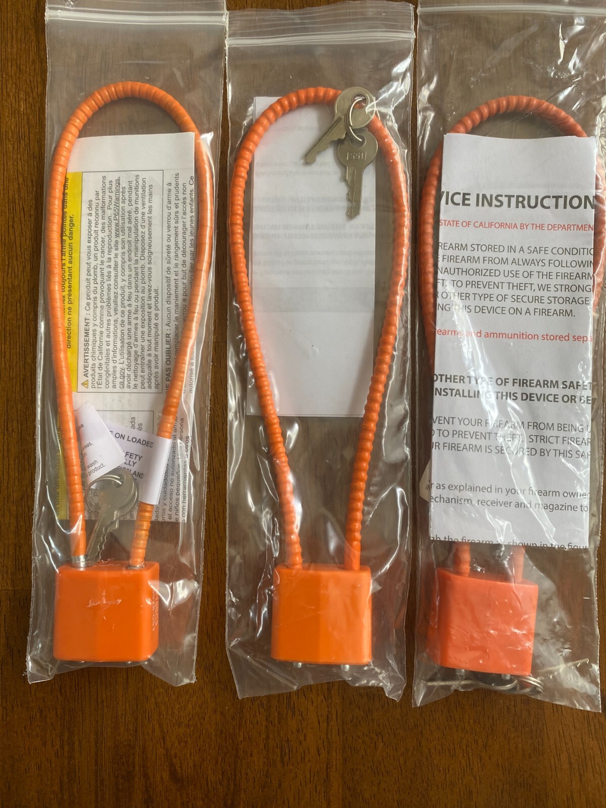 ONE Cable Gun Lock Pistol Shotgun Rifle Child Safety**FREE SHIPPING