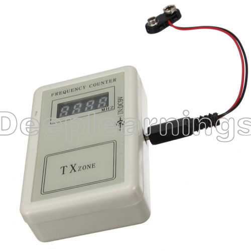 RF Frequency Detector Cymometer Meter Scanner Counter 250-450MHZ remote controll