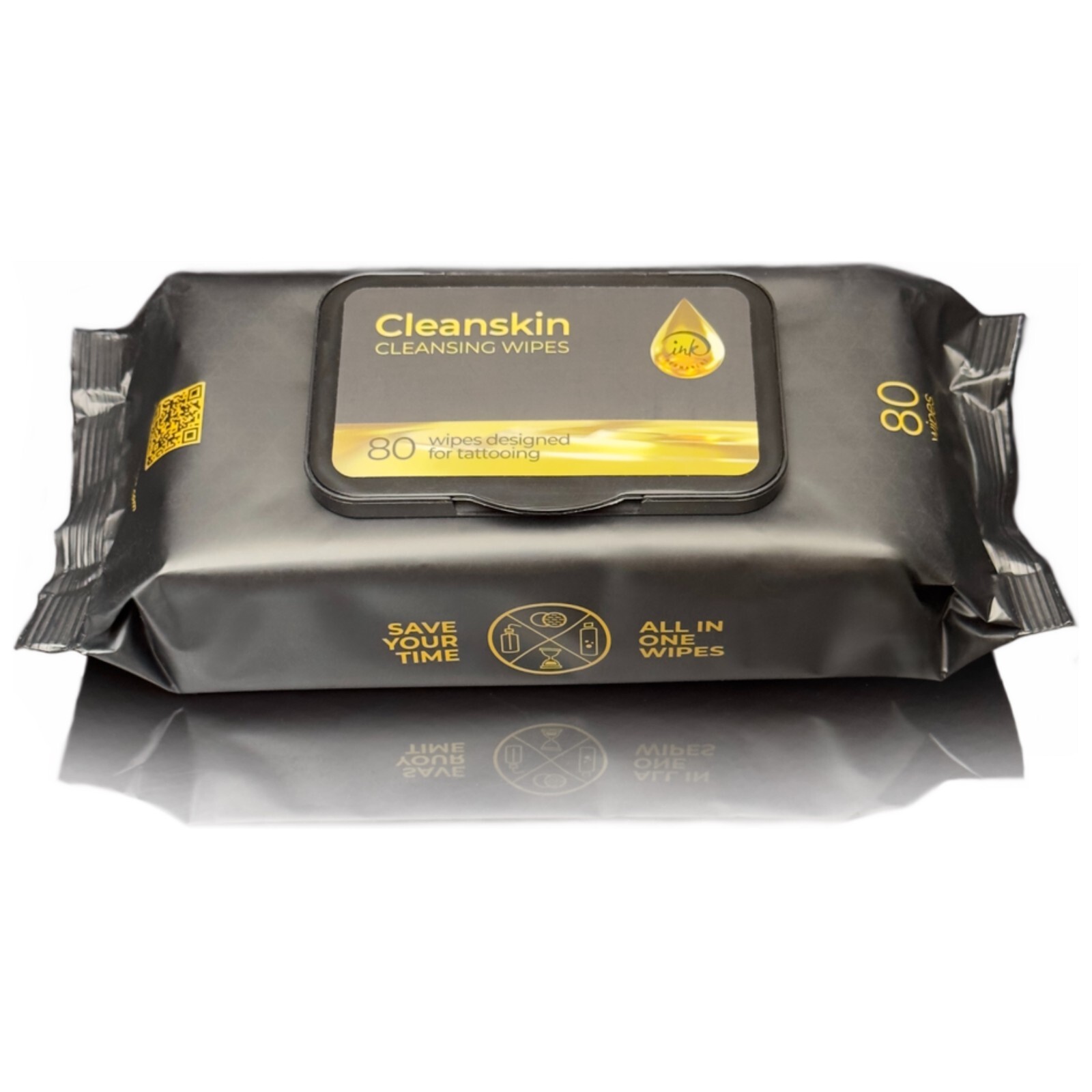 CleanSkin Cleansing Safe Green Soap Tattoo Wipes for To Heal and Clean Tattoos