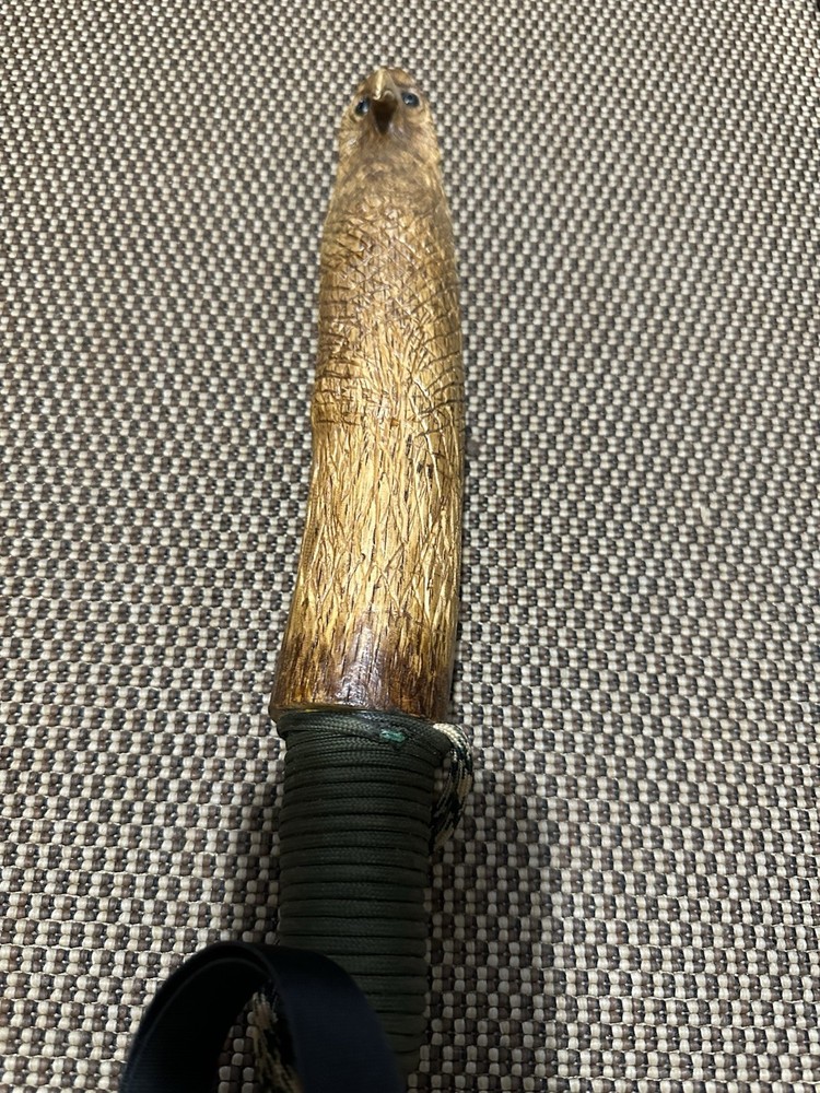 Eagle Head, Topper Hand Carved Walking Stick ￼