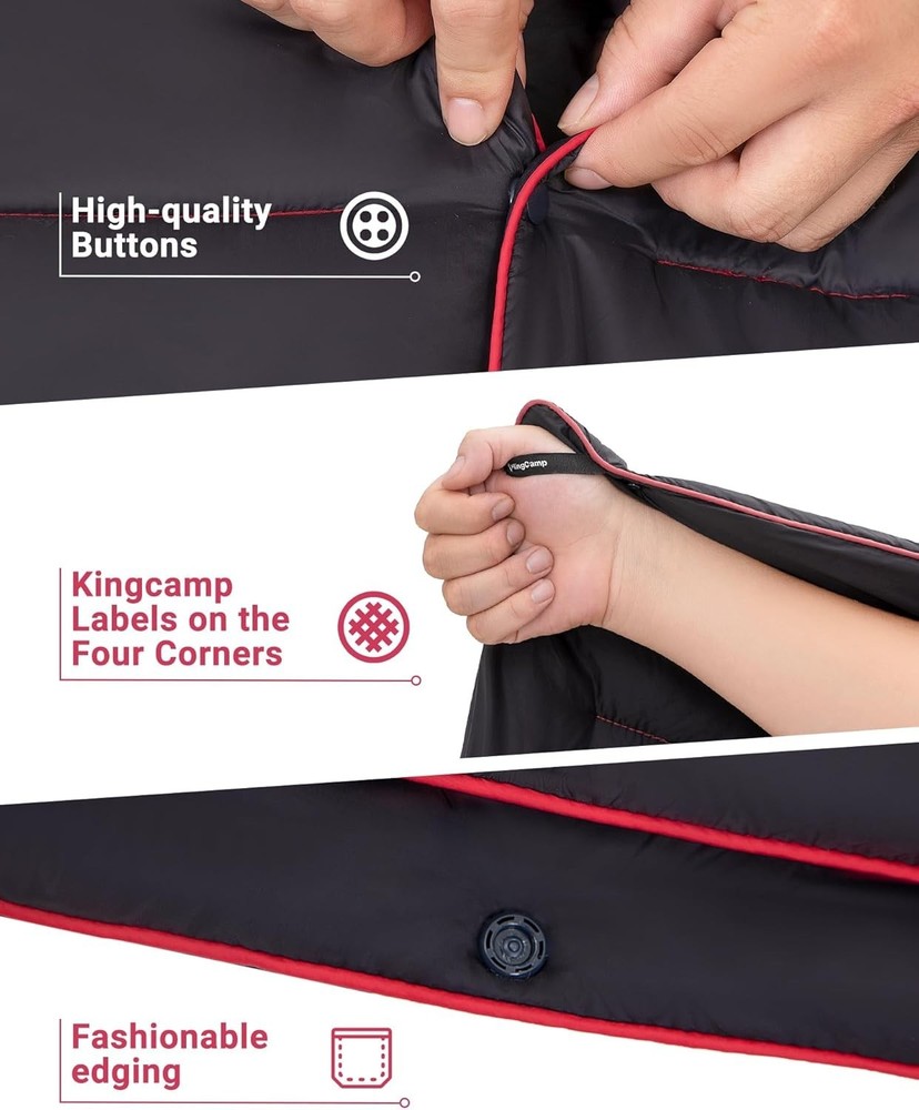 Ultralight Camping Blanket, Packable Down Alternative Puffy Wearable Blankets...