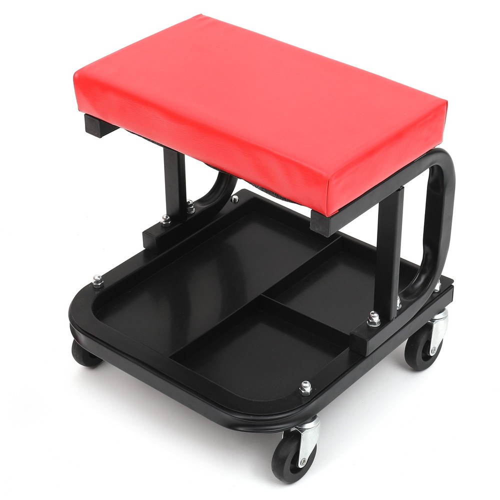 Rolling Creeper Seat Mechanic Stool Chair Garage Work Shop Tools Tray
