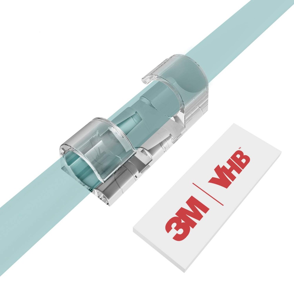 Cable Wire Clips, Strong Adhesive, Cord Management, 40Pcs, Clear