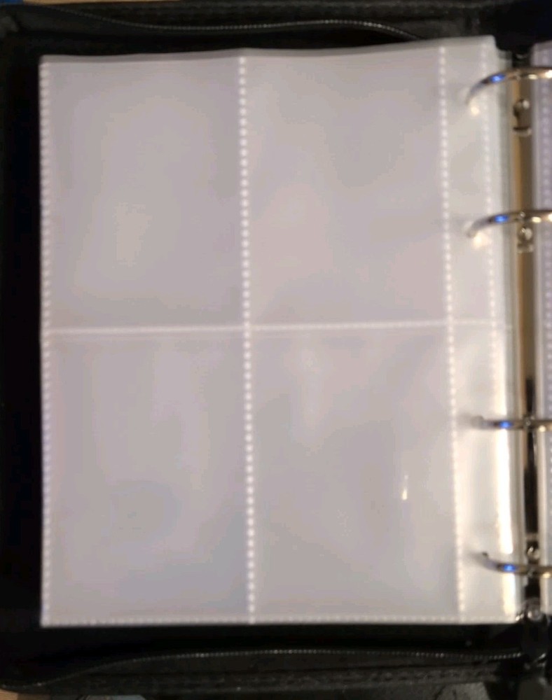 Baseball Card Holder Binder Case with Sleeves Double Sided Pockets (Pixel Mario)