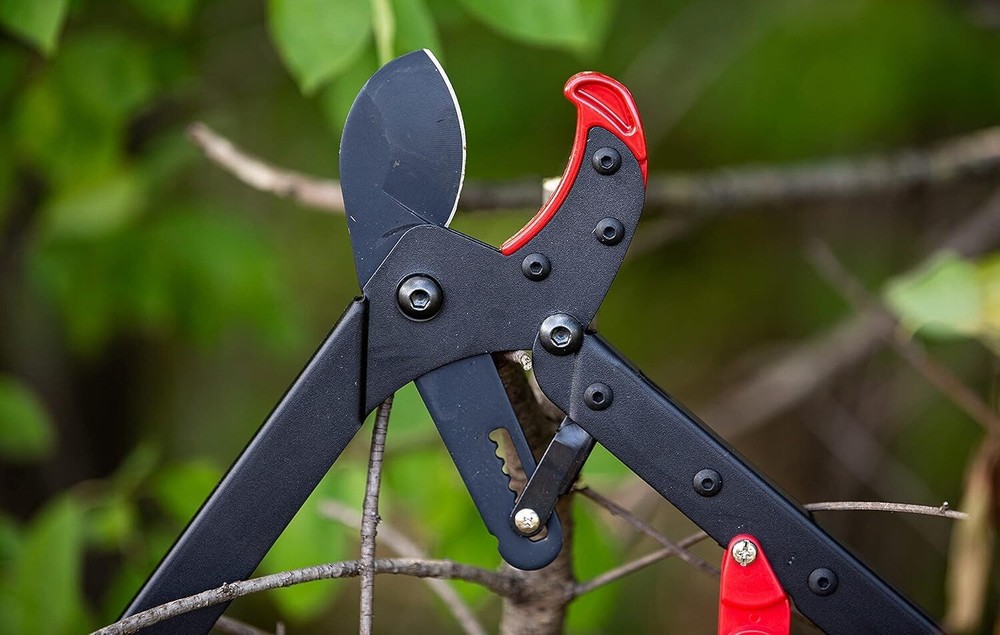 Branch Cutter Loppers. Ratcheting Tree Cutter - Sub Compact Lightweight Packable