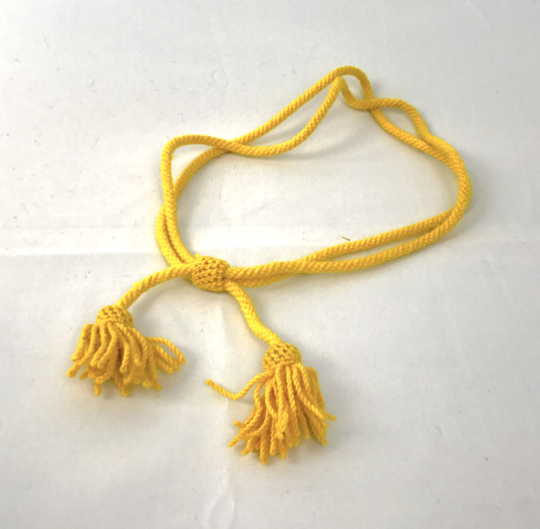 Yellow Wool Hat Cord - Cavalry