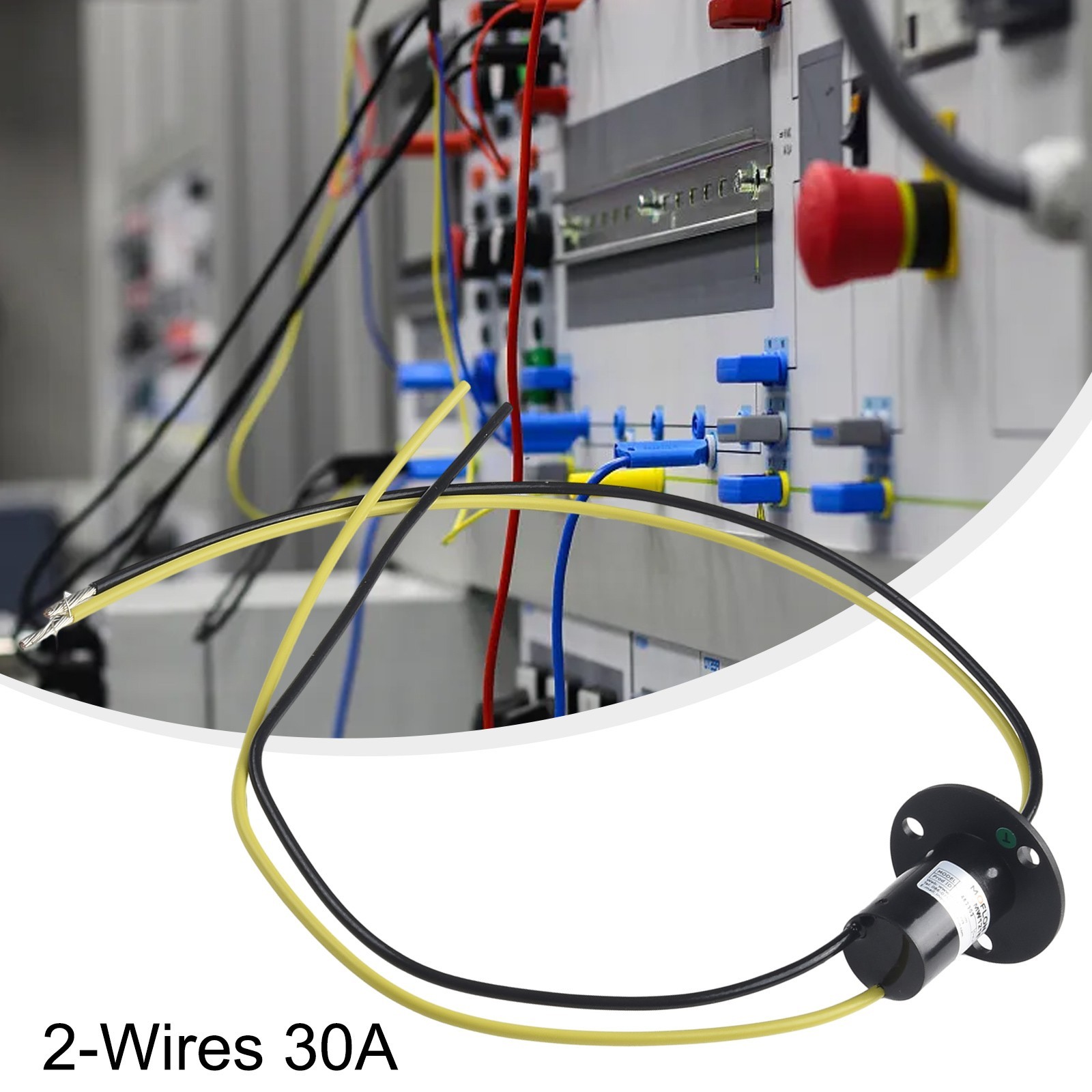 2-Wires 30A Electrical Slip Ring Collector Ring Wind Turbine Generator Slip Ring